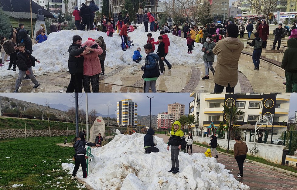 Çocuklar İstedi Başkan Özgan Kamyon Kamyon kar getittirdi