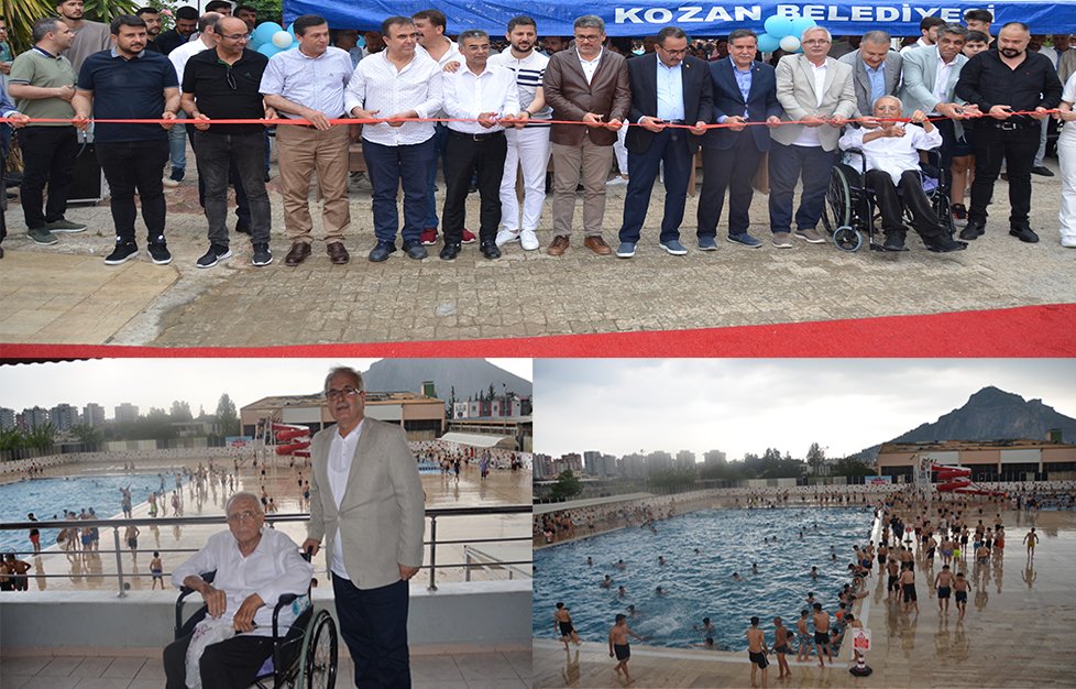 Mehmet Açıkgöz Yüzme Havuzu ve Aquapark açıldı