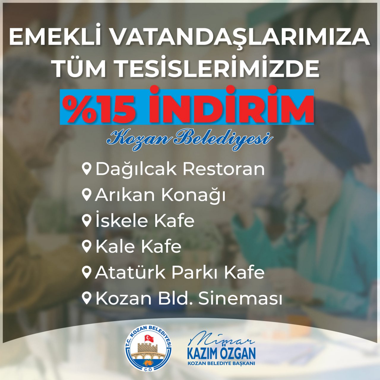 EMEKLİLERİMİZE HAYIRLI OLSUN