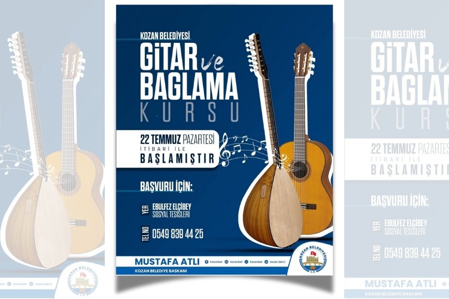 GİTAR VE BAĞLAMA KURSLARIMIZIN KAYITLARI DEVAM EDİYOR